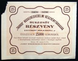 Kis részvény tétel, benne 15db magyar és 2db osztrák 1912-től. Összesen 17db!