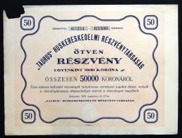 Kis részvény tétel, benne 15db magyar és 2db osztrák 1912-től. Összesen 17db!