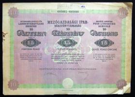 Kis részvény tétel, benne 15db magyar és 2db osztrák 1912-től. Összesen 17db!