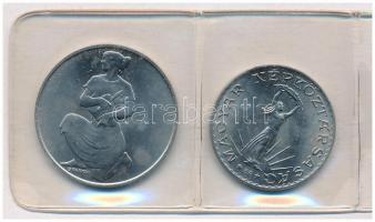 1981. 10Ft Ni + 100Ft Ni "FAO" eredeti, sérült tokban, tanúsítvánnyal T:1