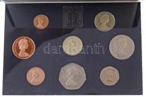 Nagy-Britannia 1984. 1/2p-1Ł (8xklf) forgalmi sor lezárt dísztokban, kihajtogathatós műbőr tokban T:...