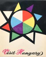 1964 Hungary Hotal Guide, rajta Magyarország és Budapest térképével, idegenforgalmi prospektus, 19x2...