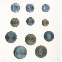 1993. 10f-200Ft (11xklf) forgalmi sor dísztokban, benne 1993. 200Ft Ag "MNB", "Magyar...