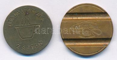 ~1970-1980. Cu italautomata zseton és olasz telefonérme T:2