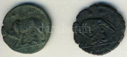 Római Császárság URBS ROMA I.Constantinus ideje alatt (306-337) Nummi (2x) T:3-