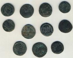 Római Császárság 11db kisbronz T:vegyes (többnyire jó állapotban)