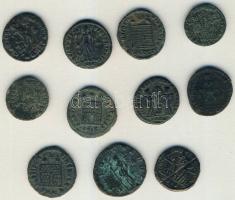 Római Császárság 11db kisbronz T:vegyes (többnyire jó állapotban)