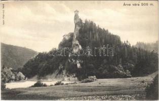 1912 Árvaváralja, Oravsky Podzámok; Árva vára. Pietschmann Ferenc kiadása / Oravsky zámok / castle
