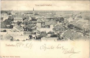1904 Szabadka, Subotica; látkép madártávlatból / general view