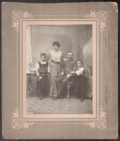 cca 1900-1930 össz 10 db fotó kartonon, többségében műtermi portré, közte néhány iskolai osztálykép,...