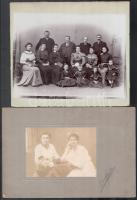 cca 1900-1930 össz 10 db fotó kartonon, többségében műtermi portré, közte néhány iskolai osztálykép,...