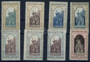 1896 Millenniumi levélzáró sor (8 db)