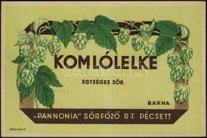 KOmlólelke sör régi sörcímke