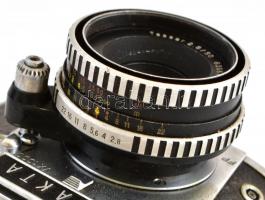 Exakta VX 1000 fényképezőgép, Carl Zeiss Tessar 1:2.8 50 mm objektívvel, eredeti tokjában,  jó állap...