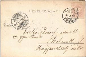 1899 (Vorläufer) Zombor, Sombor; Korcsolyapálya és Ferenc József laktanya / ice skating hall, milita...