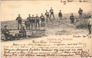 1900 K.u.K. Infanterie auf Feldwache / Osztrák-magyar katonák puskával / Austro-Hungarian military
