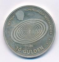 Hollandia 1999. 10G Ag Millenium T:1- (PP) Netherlands 1999. 10 Gulden Ag Millenium C:AU (PP) Krause KM#228