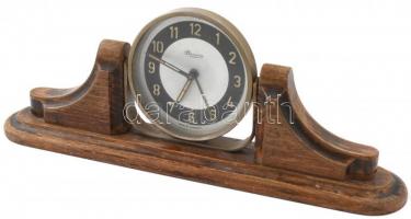 Danuvia asztali óra, fa talapzattal, nem jár, h: 29 cm