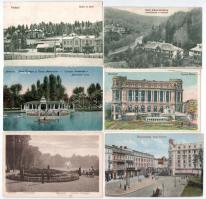 10 db RÉGI román város képeslap vegyes minőségben / 10 pre-1945 Romanian town-view postcards in mixed quality