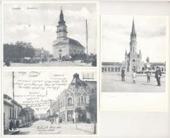 Cegléd régi képeslapokon - 8 db modern reprint képeslap tokban