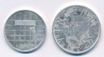 Hollandia 2001. 1G Ag "Beatrix" + 2003. 5E Ag "Beatrix - Van Gogh" "Az utol...