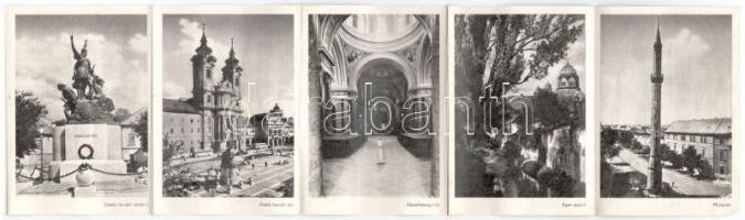 1964 Eger, kis alakú leporello 10 képpel. Képzőművészeti Alap Kiadóvállalat (10,5 x 7,5 cm) (hajtásn...