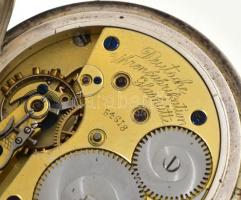 A. Lange & Söhne ezüst (Ag) zsebóra. Jelzett tok, jelzett szerkezet. (szerkezetszám: 54618) Dupl...