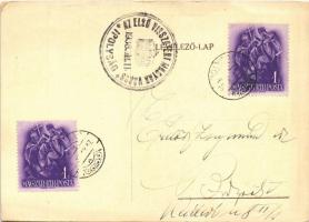 Budapest VII. Gál nyakkendő üzlete. Erzsébet körút 4. + "1938 IPOLYSÁG AZ ELSŐ VISSZATÉRT MAGYA...