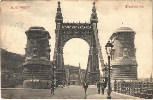 1910 Budapest, Erzsébet híd pesti hídfő (EK)