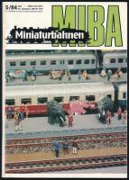 1984 MIB Miniaturbahnen 5/84. Német nyelven. Színes és fekete-fehér képekkel gazdagon illusztrált, német nyelvű modellvasút folyóirat.