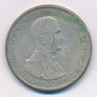 1930. 5P Ag "Horthy jobbra" T:3 patina Adamo P8