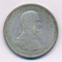 1930. 5P Ag "Horthy jobbra" T:3 patina Adamo P8