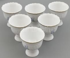 Hollóházi hat személyes étkészlet hozzá plusz 6 db mély tányérral. Matricás, jelzett, hibátlan