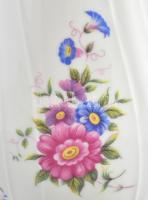 Hollóházi virág mintás váza. Matricás, jelzett, hibátlan. 25 cm