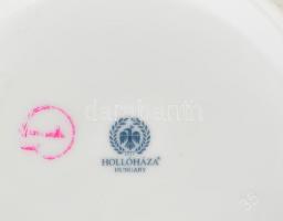 Hollóházi virág mintás váza. Matricás, jelzett, hibátlan. 25 cm