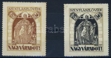 1920 Irredenta bélyegek Nagyvárad 2 db Ritka!