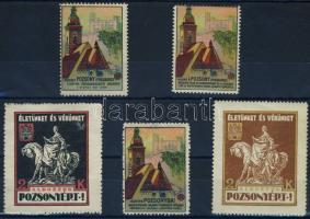 1920 Irredenta bélyegek Pozsony 5 db Ritka!