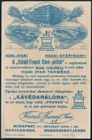 cca 1927 K. Sávely Dezső (1868-1938): "Franck-os kávé az asztalon, szagát, ízét magasztalom!&qu...