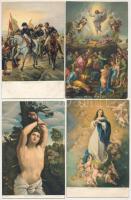 25 db Stengel festmény képeslap, jó minőségű szép anyag, közte több Napoleon / 25 Stengel painting postcards to include a few Napoleon