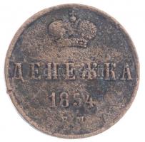 Orosz Birodalom 1854EM Denga (1/2k) Cu T:3 Russian Empire 1854EM Denezhka (1/2 Kopeck) Cu C:F Krause C#148.1