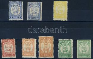 1924 Magyar Lovas Egylet sor (vágottak is) 8 db