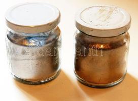 1-1 üveg (kb 2-2 dl) ezüst és aranypor (restaurátoroknak)