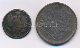 Orosz Birodalom 1828. 1k Cu + 1865. 5k Cu T:3
Russian Empire 1828. 1 Kopeck Cu + 1865. 5 Kopecks Cu...
