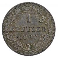 Német Államok / Württemberg 1860. 1kr Ag I. Vilmos (0,88g) T:2  German States / Wurttemberg 1860. 1 Kreuzer Ag Wilhelm I (0,88g) C:XF  Krause KM#600