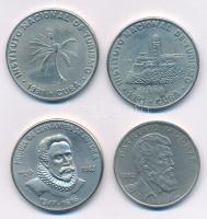 Kuba 1962. 40c Cu-Ni + 1981. 50c Cu-Ni + 1P Cu-Ni + 1982. 1P Cu-Ni C:1-,2 Cuba 1962. 40 Centavos Cu-Ni + 1981. 50 Centavos Cu-Ni + 1 Peso Cu-Ni + 1982. 1 Peso Cu-Ni C:AU,XF