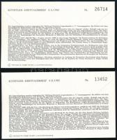 NSZK 1985 (4 db)