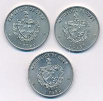 Kuba 1981. 1P Cu-Ni (3xklf) "Pinta, Nina, Santa Maria" T:1-
Cua 1981. 1 Peso Cu-Ni (3xdif...