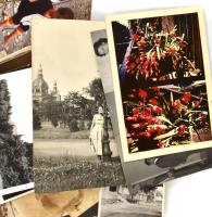 Vegyes fotó tétel, közte igazolványképek, családi fotók, katonaportrék, leporellófüzetek, stb., régi...