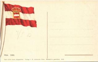 Pola, Pula; Foro / square. Phot. Alois Beer. Verlag F. W. Schrinner. Austro-Hungarian Navy, K.u.K. K...