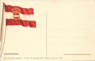 Gewitterstimmung / WWI Austro-Hungarian Navy, K.u.K. Kriegsmarine. Phot. Alois Beer. Verlag F. W. Sc...